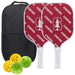 Stanford Cardinal Carbon Fiber Pickleball Paddle Set 637556200976