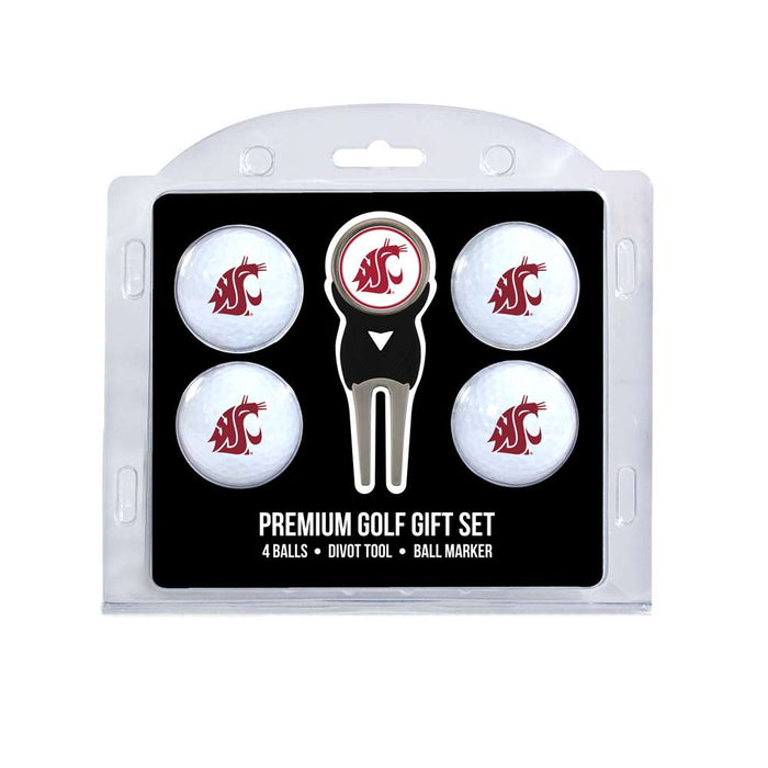 Washington State University Cougars Golf 4 Ball Gift Set 46206