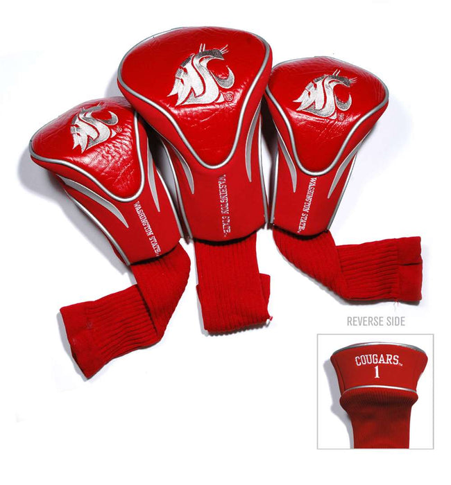 Washington State  Cougars  Golf Club Headcover - Set of 3 (Driver,Fairway,Hybrid)