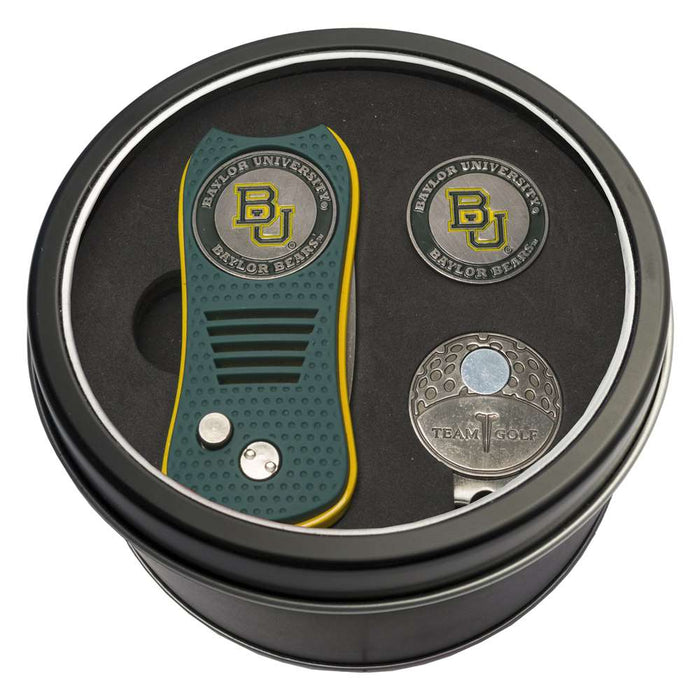 Baylor University Bears Golf Tin Set - Switchblade, Cap Clip, Marker 46957
