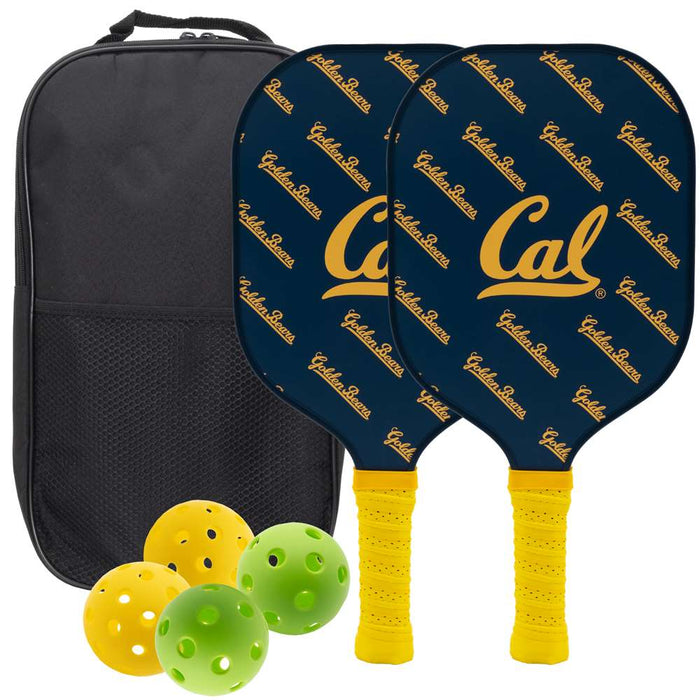 Cal-Berkeley California Bears Carbon Fiber Pickleball Paddle Set 637556200976