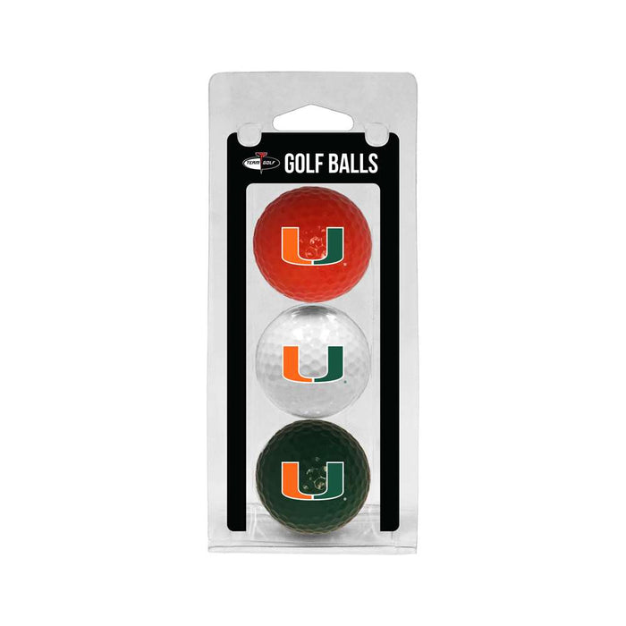 Miami Hurricanes Golf 3 Ball Pack 47105
