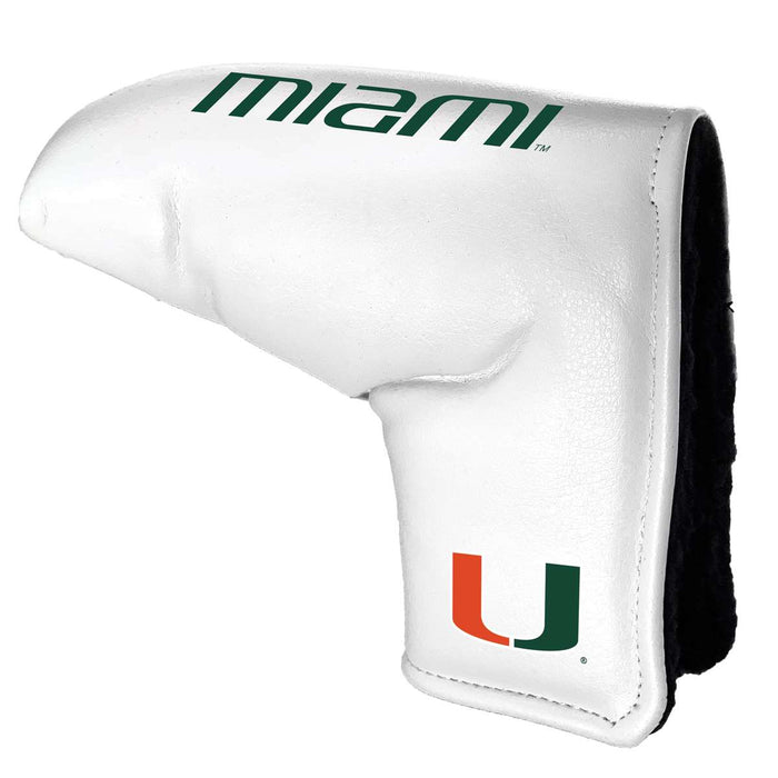 Miami Hurricanes Tour Blade Putter Cover (White) - Printed