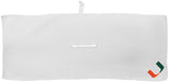 Miami Hurricanes Microfiber Towel - 16" x 40" (White)