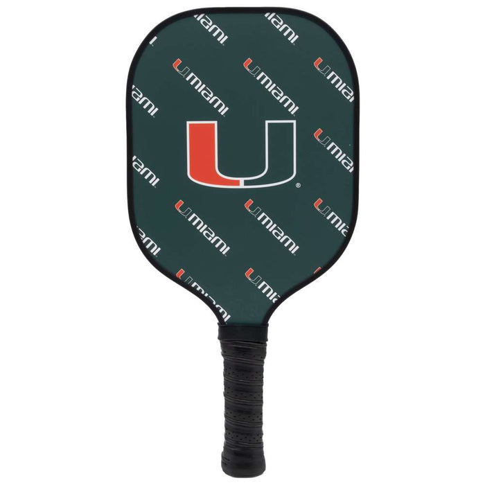 Miami Hurricanes Carbon Fiber Pickleball Paddle