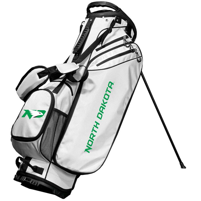 North Dakota Fighting Hawks Birdie Stand Golf Bag -  White
