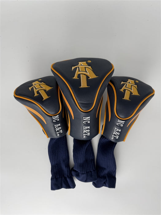 North Carolina A&T Golf Club Headcover - Set of 3 (Driver,Fairway,Hybrid)