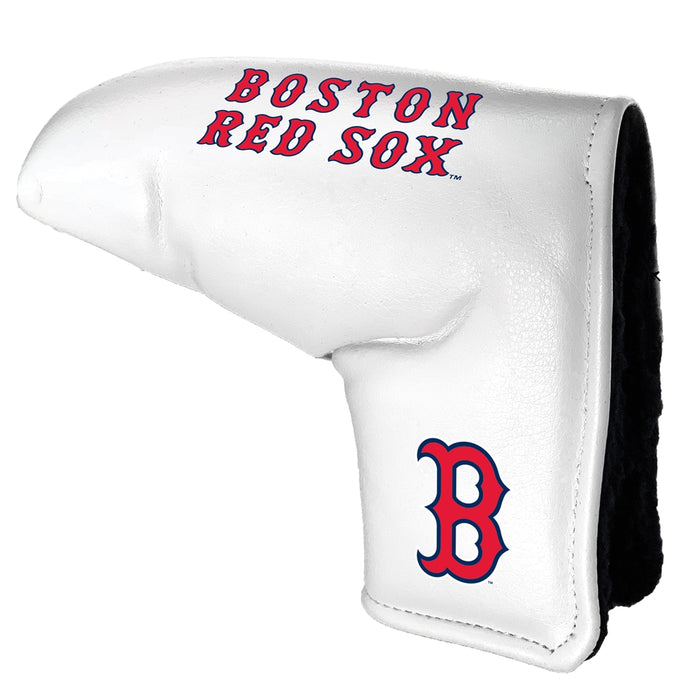 Boston R Sox Tour Blade Putter Cover (White) - Printed