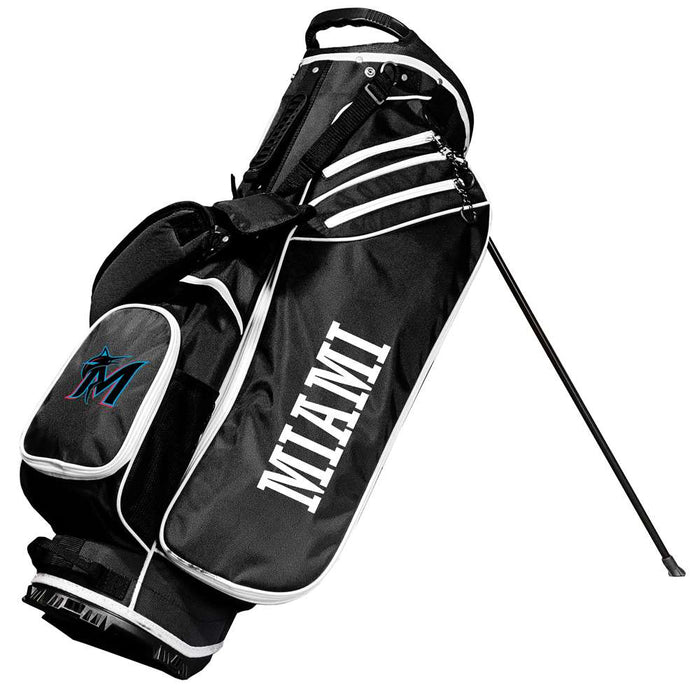 Miami Marlins Birdie Stand Golf Bag Navy
