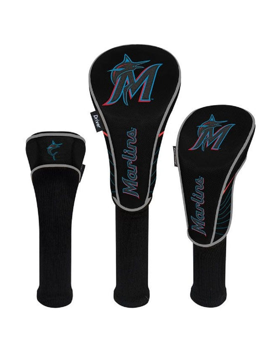 Miami Marlins  Golf Club Headcover - Set of 3 (Driver,Fairway,Hybrid)