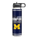 Michigan Wolverines 2026 Men's Basketball National Champions 22oz Stainless Steel Water Bottle