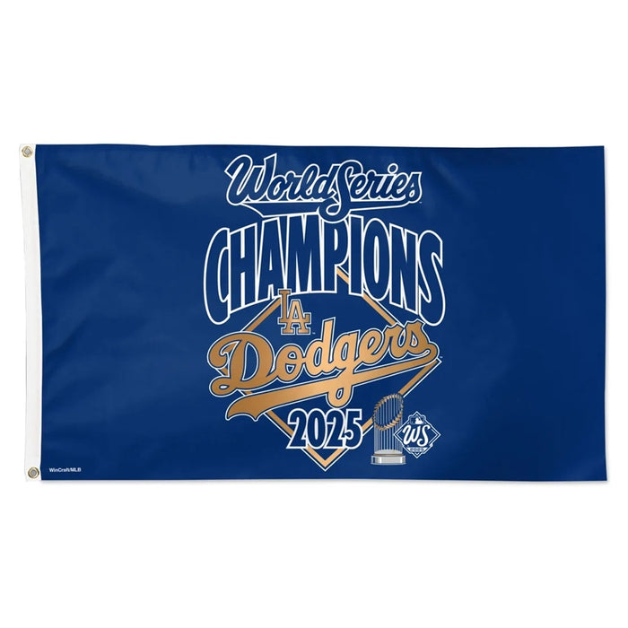 Los Angeles Dodgers 2025 World Series Champions 3ftX5ft Deluxe Flag