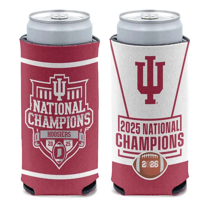 Indiana Hoosiers 2025 BCS Football National Champions 12oz Slim Can Cooler (Set of 6)