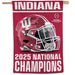 Indiana Hoosiers 2025 BCS Football National Champions Vertical Flag 28X40
