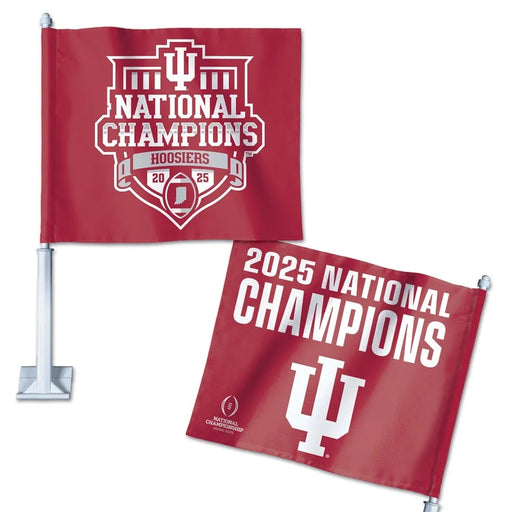 Indiana Hoosiers 2025 BCS Football National Champions 2-Sided Car Flag