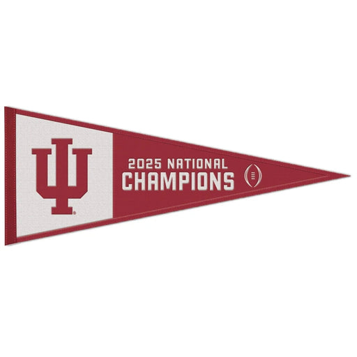 Indiana Hoosiers 2025 BCS Football National Champions Wool Pennant 13X32 in.