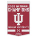 Indiana Hoosiers 2025 BCS Football National Champions Wool Banner 24X38 in.