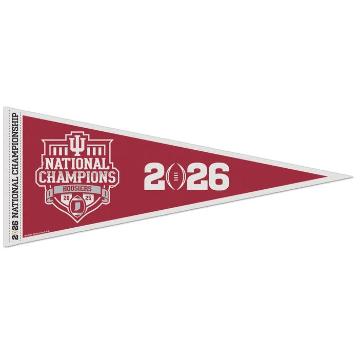 Indiana Hoosiers 2025 BCS Football National Champions Carded Pennant