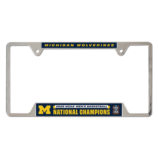 Michigan Wolverines 2026 Men's Basketball National Champions Metal License Plate Frame