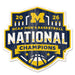 Michigan Wolverines 2026 Men's Basketball National Champions Wood Sign 17X11 in.
