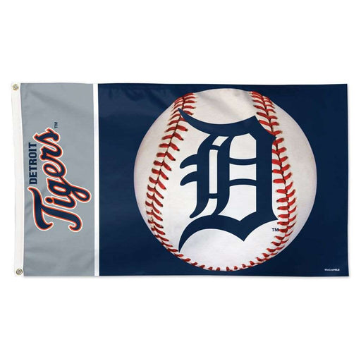 Detroit Tigers Deluxe Baseball Flag 3X5 ft