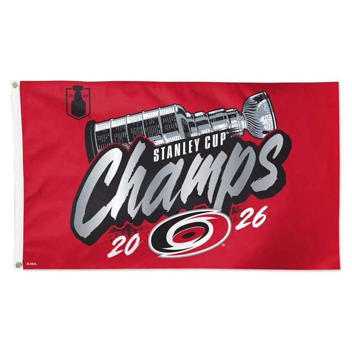 Carolina Hurricanes 2026 NHL Stanley Cup Champions Deluxe Flag 3X5 ft.