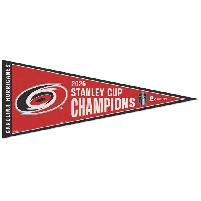 Carolina Hurricanes 2026 NHL Stanley Cup Champions Carded Pennant - 2 Pack