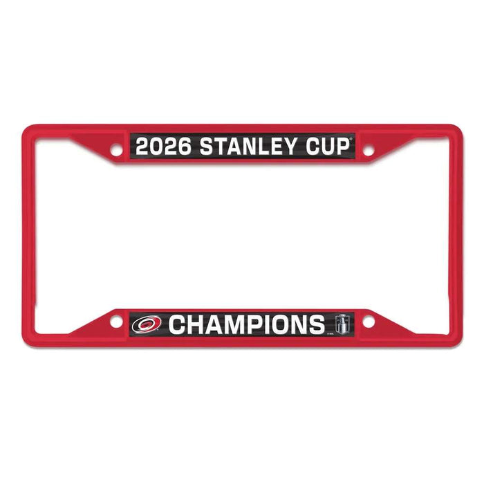Carolina Hurricanes 2026 NHL Stanley Cup Champions License Plate Frame