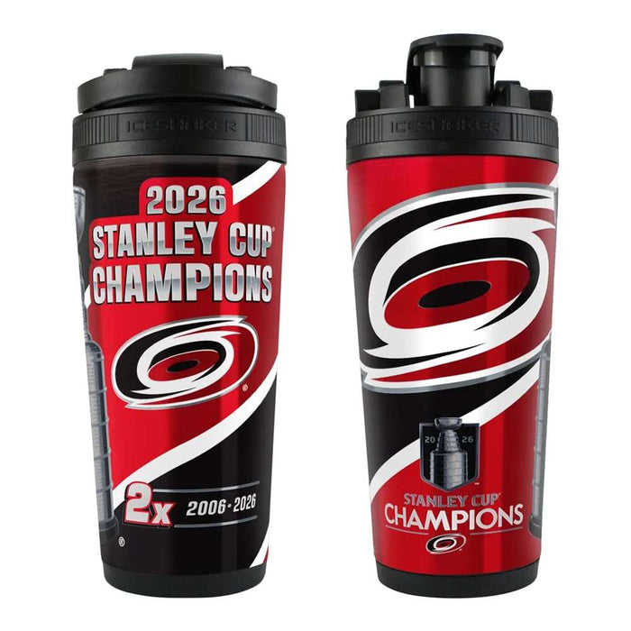 Carolina Hurricanes 2026 NHL Stanley Cup Champions 26oz 4D Stainless Steel Ice Shaker