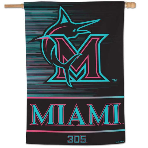 Miami Marlins City Connect Vertical Banner 28X40 in.