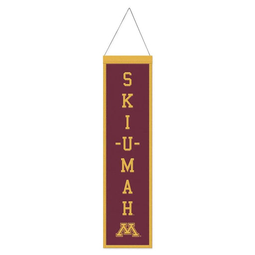 Minnesota Golden Gophers Wool Banner 8X32 in.