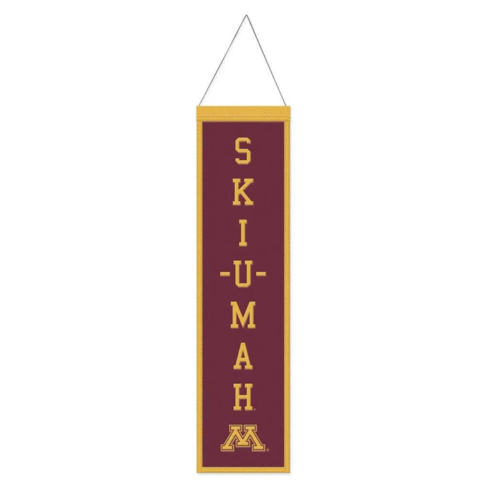 Minnesota Golden Gophers Wool Banner 8X32 in.