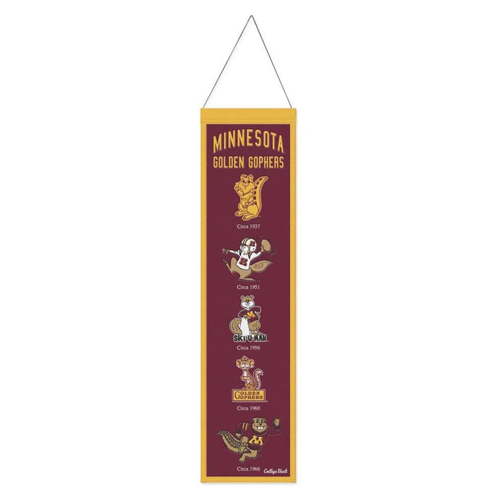 Minnesota Golden Gophers Wool Banner 8X32 in.