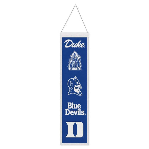 Duke Blue Devils Wool Banner 8X32 in.