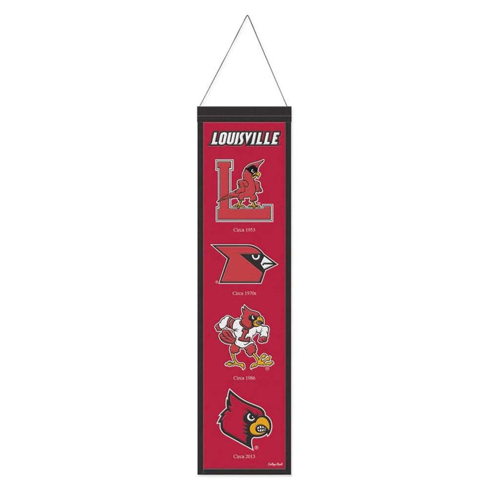 Louisville Cardinals Wool Banner 8X32 in.