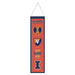 Illinois Fighting Illini Wool Banner 8X32 in.
