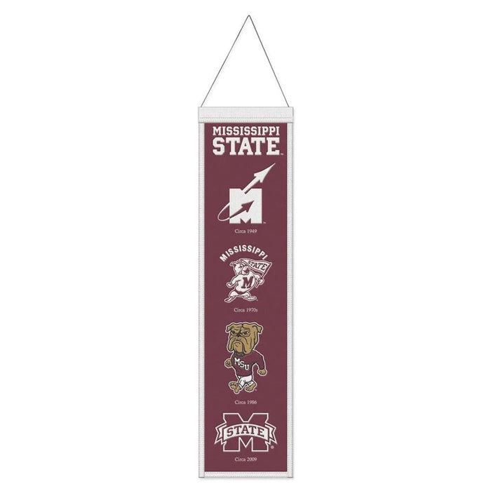 Mississippi State Bulldogs Wool Banner 8X32 in.