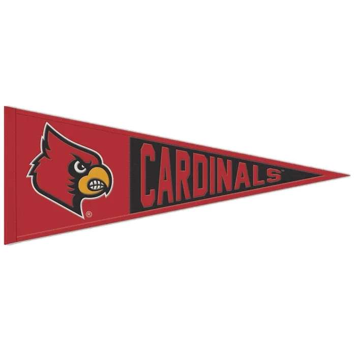 Louisville Cardinals Wool Pennant 13X32 in.