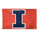 Illinois Fighting Illini One-Sided Deluxe Flag - 3X5 ft.