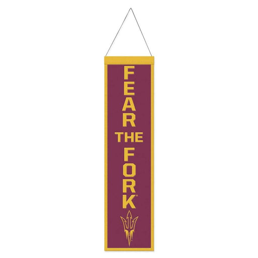 Arizona State Sun Devils Wool Banner 8X32 in.