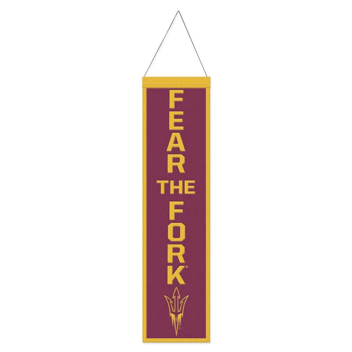 Arizona State Sun Devils Wool Banner 8X32 in.