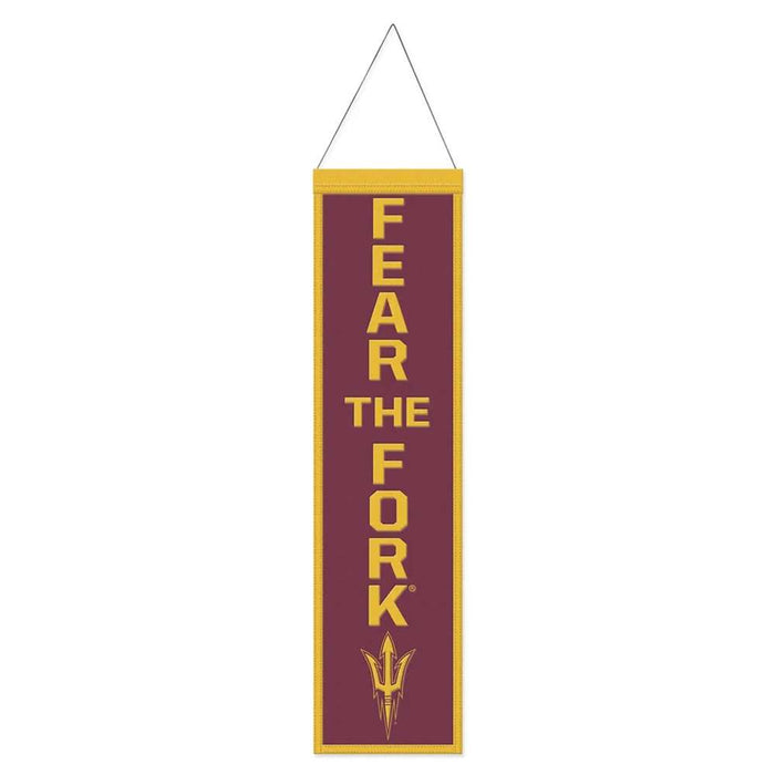 Arizona State Sun Devils Wool Banner 8X32 in.