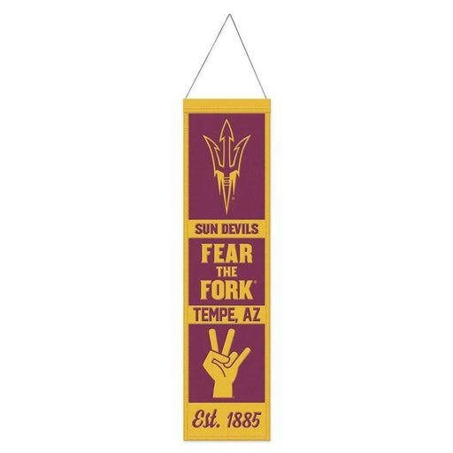 Arizona State Sun Devils Wool Banner 8X32 in.