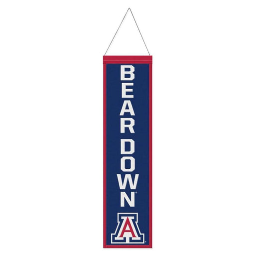Arizona Wildcats Wool Banner 8X32 in.
