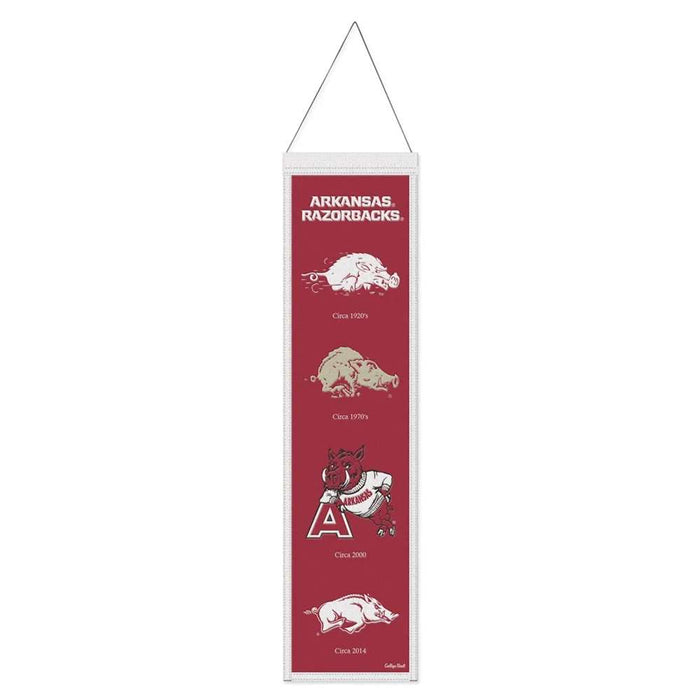 Arkansas Razorbacks Wool Banner 8X32 in.