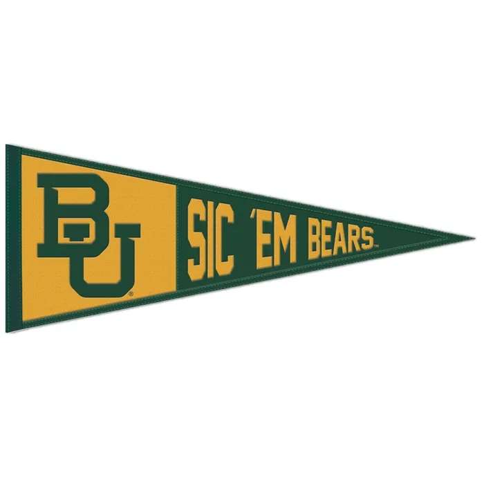 Baylor Bears Slogan Wool Pennant 13X32 in.