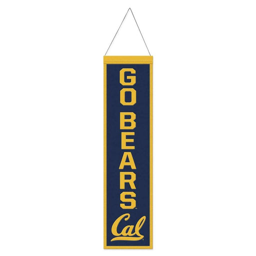 California Golden Bears Wool Banner 8X32 in.