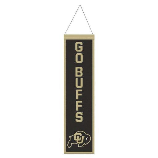 Colorado Buffaloes Wool Banner 8X32 in.