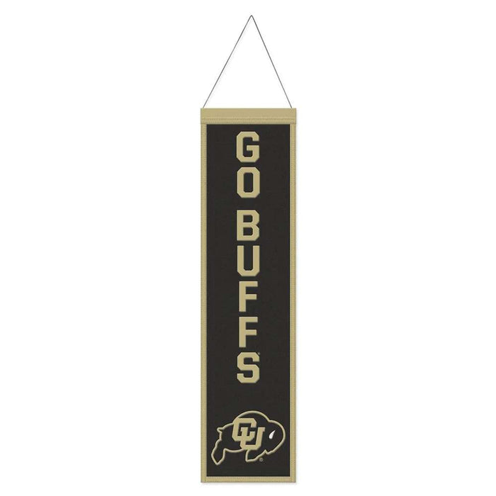 Colorado Buffaloes Wool Banner 8X32 in.