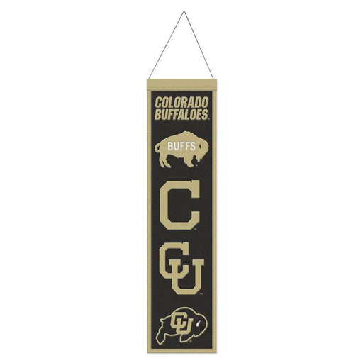 Colorado Buffaloes Wool Banner 8X32 in.
